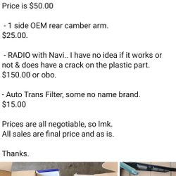04 08 ACURA TSX PARTS