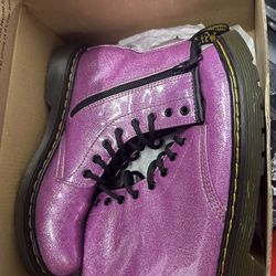 Dr. Marten Glitter Pink Boots 
