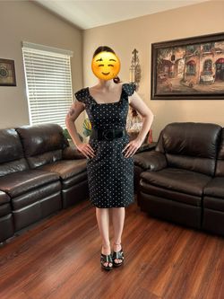 Black and White Polka Dot Dress