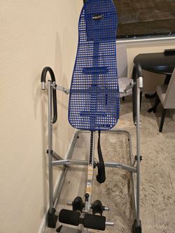 EasyFit Inversion Table (Blue Mesh) – Adjustable & Foldable