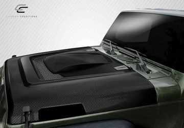 Blemished 2007-2018 Jeep Wrangler Carbon Creations DriTech Heat Reduction Hood - 1 Piece