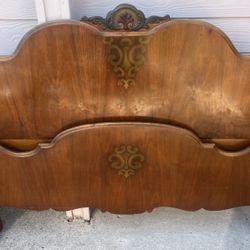 Antique Bed Frame and Matching Vanity 
