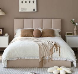 Full size bed frame and mattress