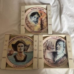 Age Of Discovery 23K Gold Trim ( 3 Set ) Columbus , Hama , Magellan
