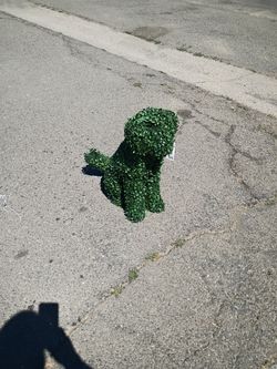 Dog Bush Decor