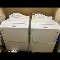 Maytag washer and dryer both were good with no problems and good condition