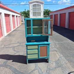 Rustic wood 2pc pantry cabinet weekend project 🙌