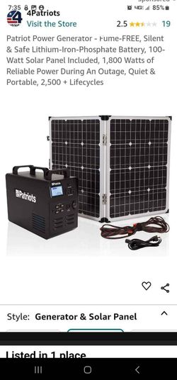 Patriot Solar Generator 
