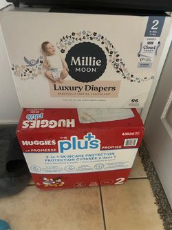 Huggies/Millimoon diapers size 2