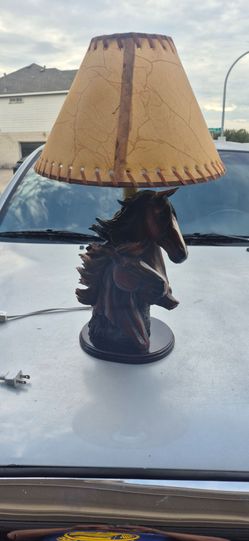 Horse Head Sculpture Table Lamp