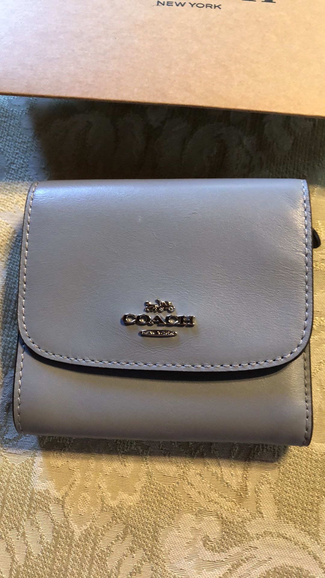 Coach leather foldable wallet