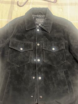 Black Guess Suede Jacket $35 Size Small