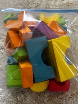 Toy  blocks wood & foam