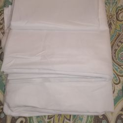 Twin Bed White Silky Like Bedsheets.  New