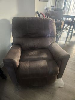 Brown recliner