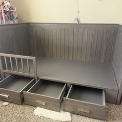 Twin Wood Bed Frame!