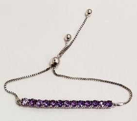 Amethyst and silver new bracelet