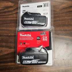 Battery Makita LTX 18v 6.0AH 1x70 2x140