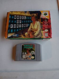 Wheel of Fortune Nintendo 64 with box