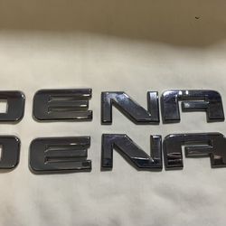 2008 GMC Yukon XL Denali LH and RH Front Door Emblems Pair Set
