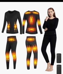 Women's heated thermal set