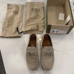 Gucci Suede Horsebit Loafers – Beige/Tan – Men’s Size 8