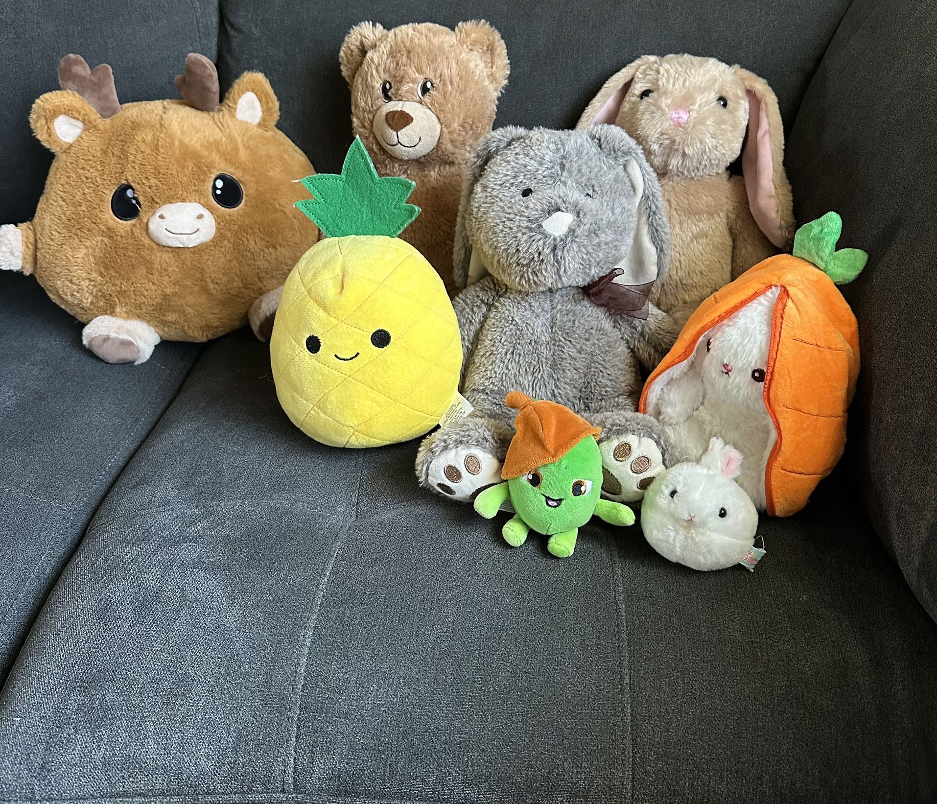 Assorted stuffed Animals
