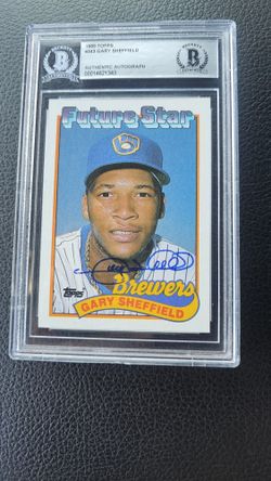 Gary Sheffield Rookie Card SIGNED