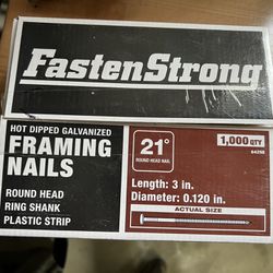 1000 Framing Nails For nail Gun 21 Degrees
