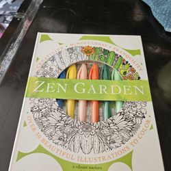 Zen Garden Book & Markers. New