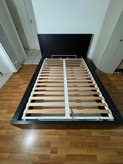 IKEA Malm Black FULL Bed Frame with Slatted Base