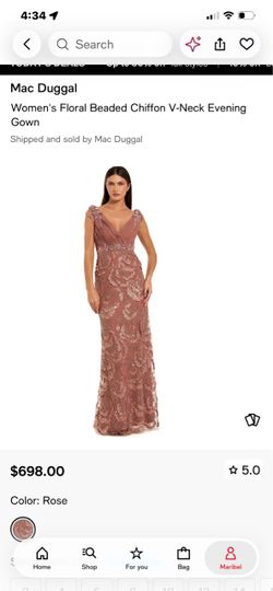 Mac Duggal Woman’s Floral Dress Size 10