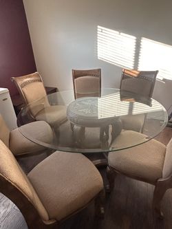 Beautiful Glass Table And China Buffet !