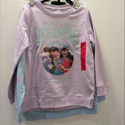 2 girls Disney sweatshirt
