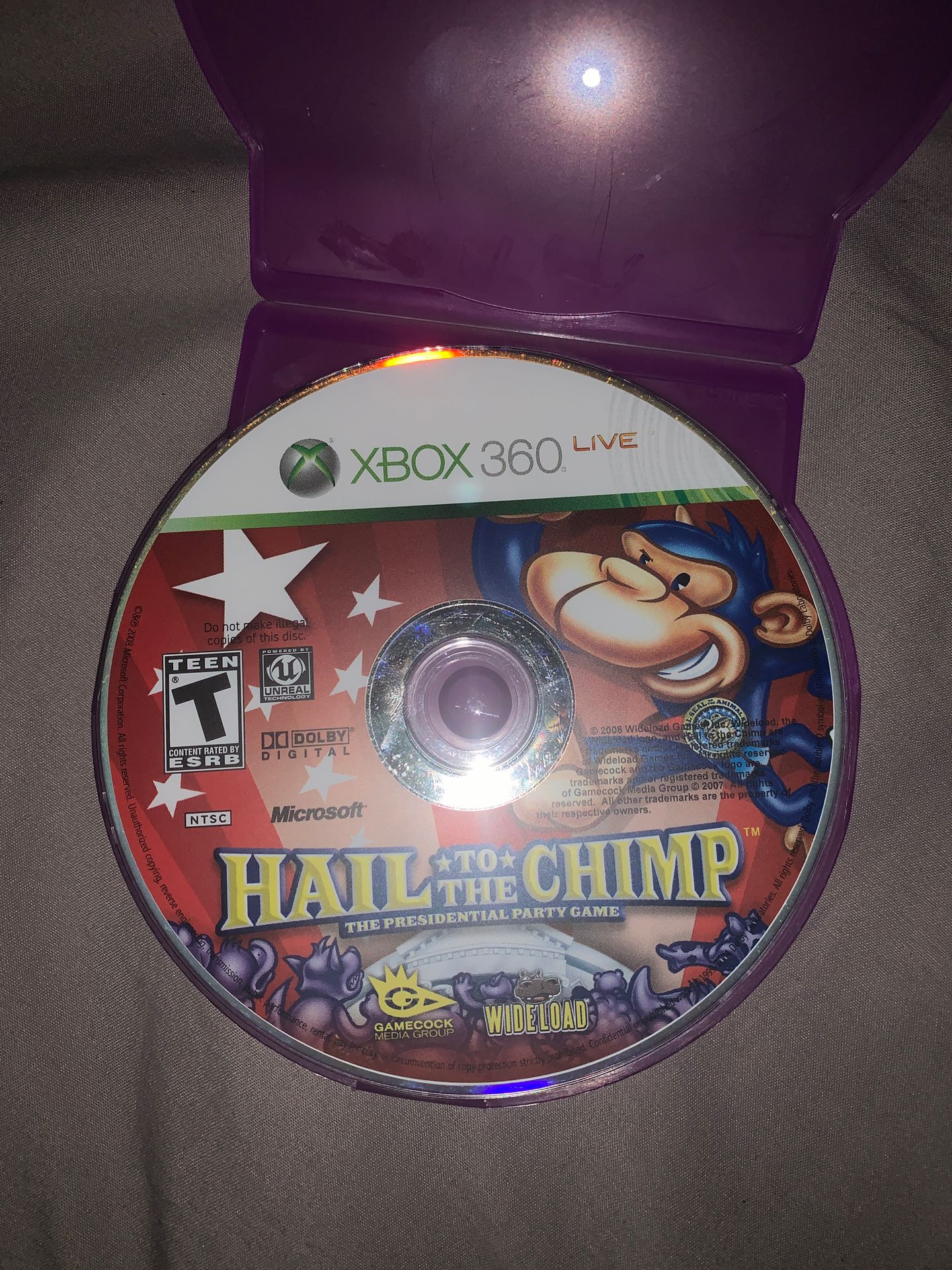 Hail to the Chimp XBOX 360 Game