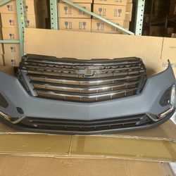 Complete Front Bumper Assembly With Grilles And Fog Lights For 2022 2023 2024 Chevy Chevrolet Equinox Premier 