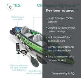 Challenger K2 Inflatable Kayak - 2 Person