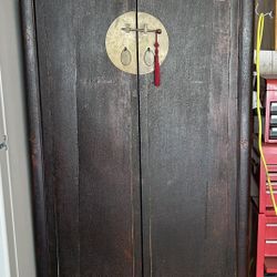 Chinese Cabinet / Armoir With Great Patina 