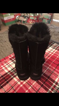 UGG BLACK BOOTS SIZE 6M