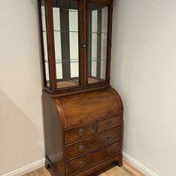 Secretary Desk Display Cabinet