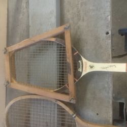 Six Vintage Tennis Rackets