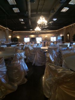 Pillow Case Style Satin Chair Covers - white and cream available!