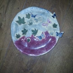 Ceramic Butterfly Plate