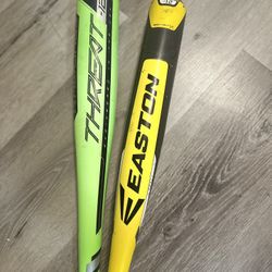 Easton Beast X, & Rawlings Threat: Baseball Bats (USA Certified)
