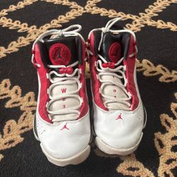 Air Jordan 6 Rings White Red Sneakers
