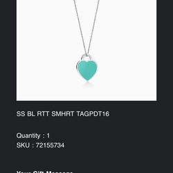 Tiffany Bracelet & Necklace 