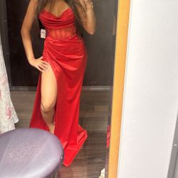 Red Windsor Prom dress xs