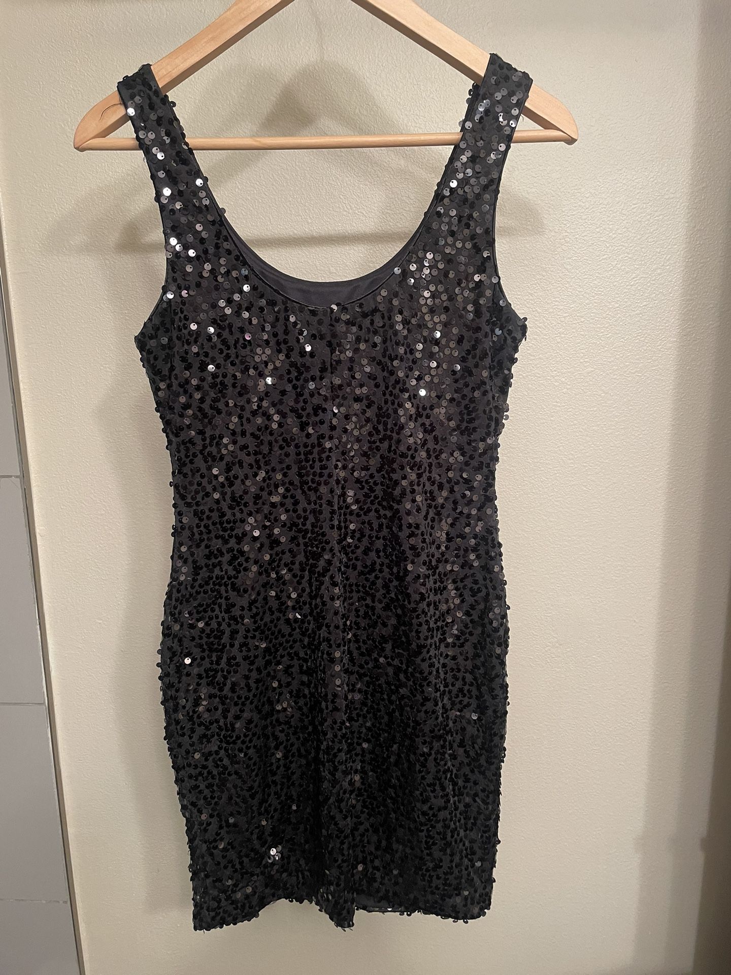 Black Sequin Dress