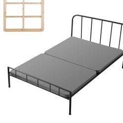 BRANE NEW Twin Size Bunkie Board, Bed Board Slats with Cloth, Wooden Mattress Support for Twin Size
