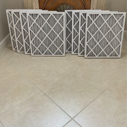 EIGHT  BRAND NEW A/C AIR FLOW FILTERS  SIZE 20 X 24 X 2